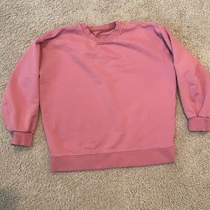 lululemon Perfectly Oversized Crew in Briar Rose size 6